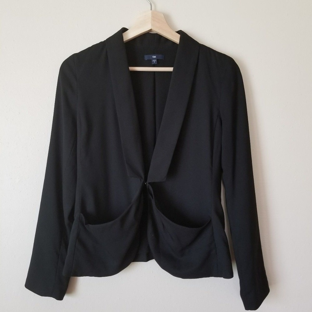 Gap Black Blazer Size 0 Career Wear, Office